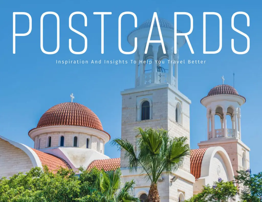 postcards magazine cover