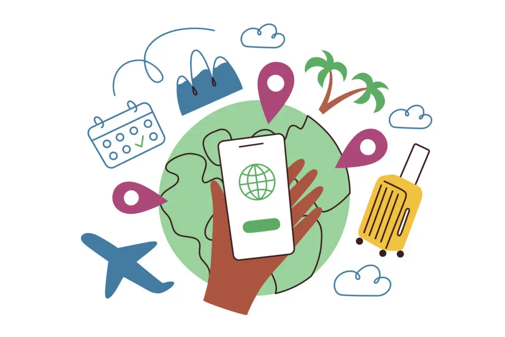 Travel apps and smartphone