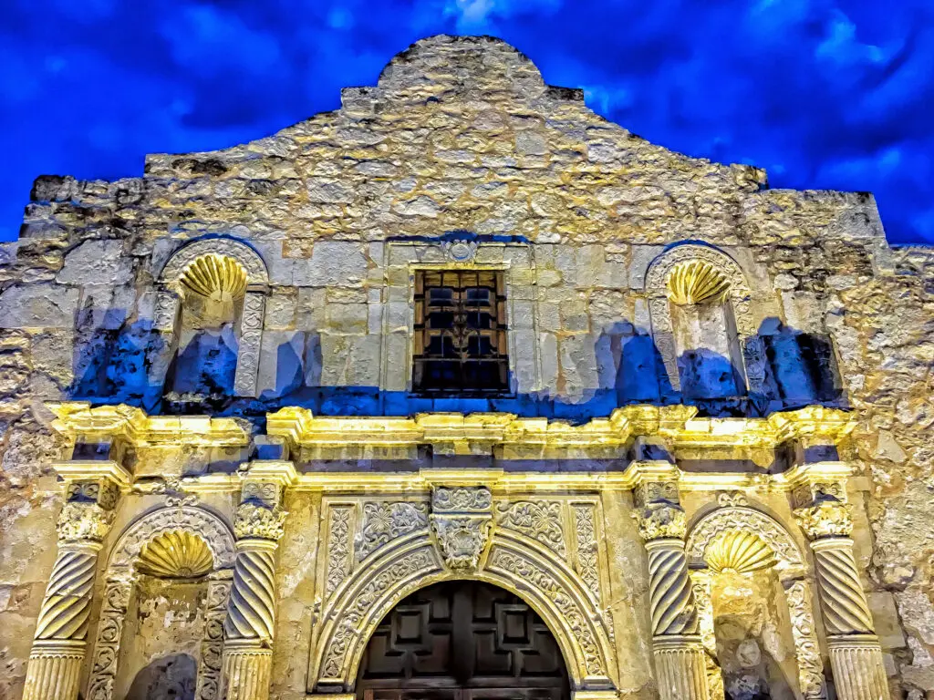a stone building with a large doorway